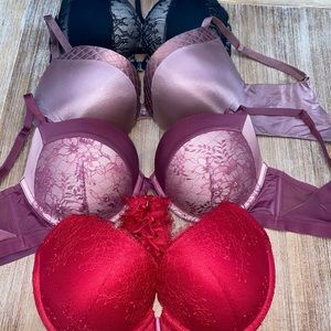 4 SEXY VICTORIA SECRET BRA BUNDLE 34DD